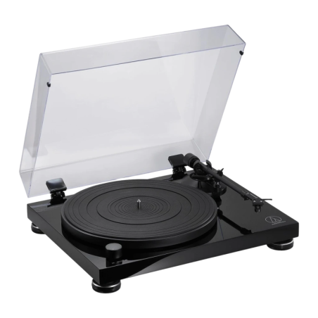 Audio-Technica AT-LPW50PB Préamplificateur Phono/Line RIAA entraînement par courroie 33/45 rpm Platine vinyle