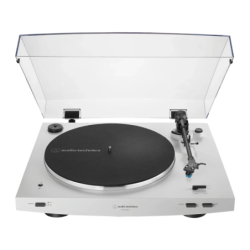 Audio-Technica AT-LP60XBT Blanc Bluetooth 5.0 aptX entraînement par courroie 33/45 rpm Platine vinyle