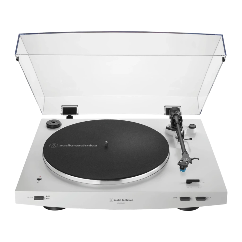 Audio-Technica AT-LP60XBT Blanc Bluetooth 5.0 aptX entraînement par courroie 33/45 rpm Platine vinyle