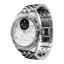 Withings ScanWatch Nova Brilliant 39 mm Argent Titane 0,63 pouces OLED 35 jours 5ATM Smartwatch