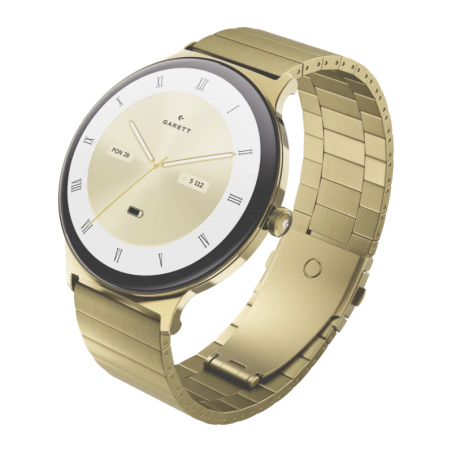 Garett Verona 2 SET Glow Mesh 43 mm 1,43 pouces AMOLED Appels Bluetooth 7 jours +100 sports IP68 Smartwatch