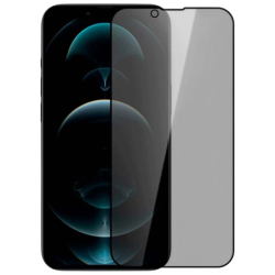 Protection d'écran en verre trempé Anti Espion iPhone 17e/16e/ 14 / 13 / 13 Pro