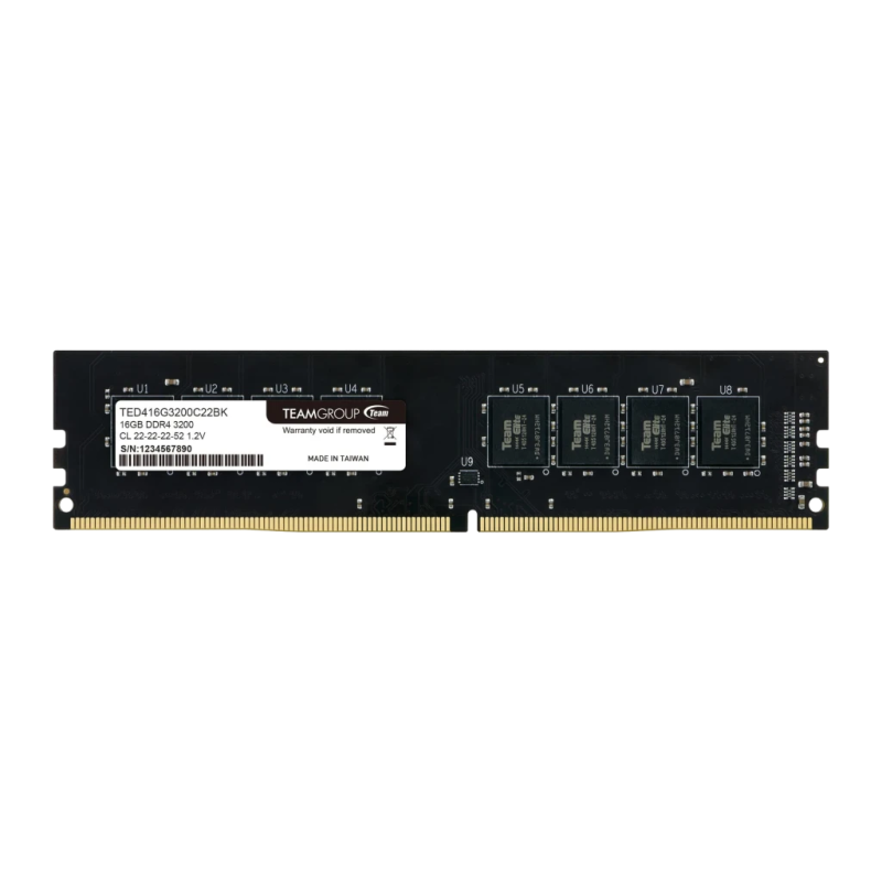 Team Group Elite DDR4 16GB 3200MHz (TED416G3200C2201) CL22 DIMM Mémoire RAM