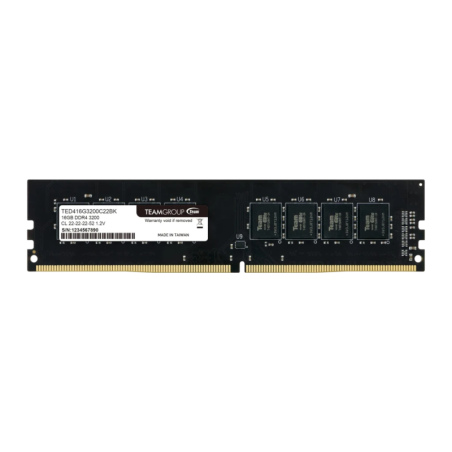 Team Group Elite DDR4 16GB 3200MHz (TED416G3200C2201) CL22 DIMM Mémoire RAM