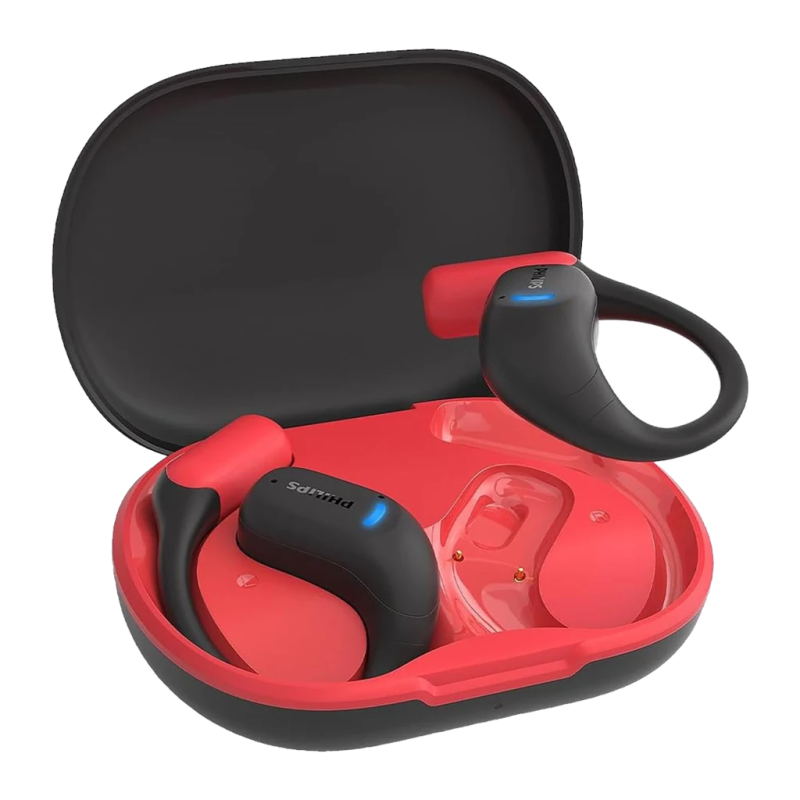 Philips TAA6709BK 6000 Series Open-Ear Rouge TWS Bluetooth 5.3 28h IP55 Multipoint Écouteurs sans fil