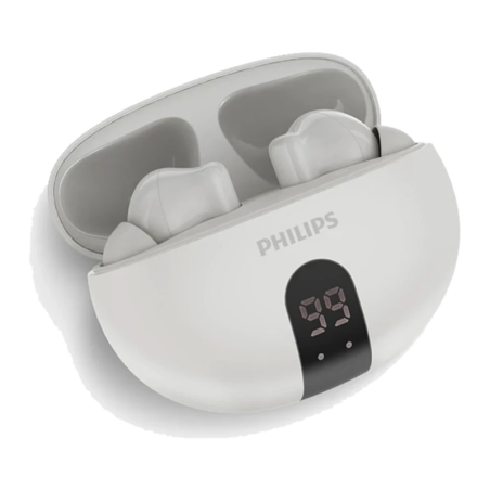 Philips TAT2520WT TWS ANC Bluetooth 5.4 20h IPX4 Multipoint Écouteurs sans fil