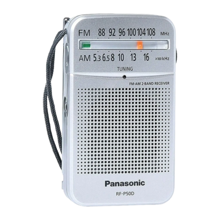 Panasonic RF-P50D FM/AM 2 piles AA Jack 3,5 mm 24h Radio