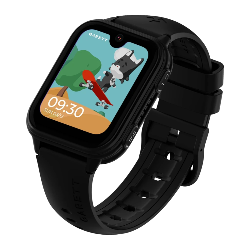 Garett Kids Vibe 4G Noir 1,78 pouces AMOLED GPS Appels 1,5 jours IP67 Smartwatch