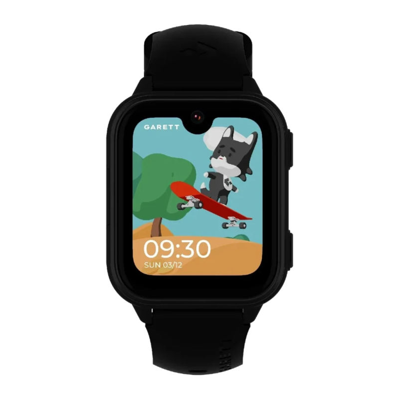 Garett Kids Vibe AI 4G Noir 1,78 pouces AMOLED GPS Appels 1,5 jours IP67 Smartwatch