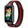 Bracelet Huawei Band 7 Milanais Magnétique Racing Noir et Rouge