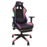 PowerGaming LED RGB V2 Rose avec Repose-pieds 90kg Chaise