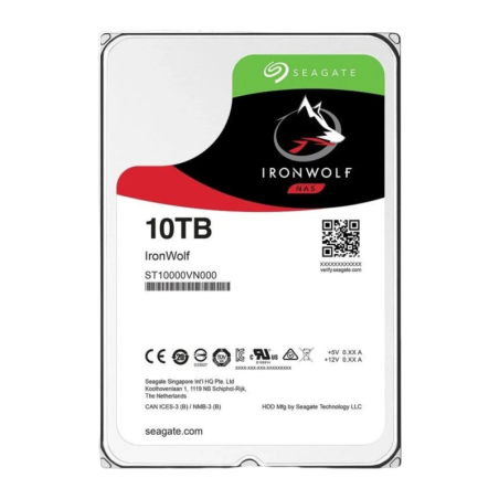 Seagate IronWolf ST10000VN000 10TB SATA 3,5 pouces 7200rpm Disque dur