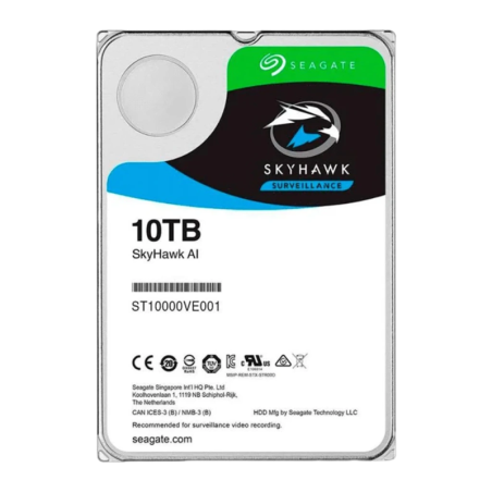 Seagate SkyHawk AI ST10000VE001 10TB SATA 3,5 pouces 7200rpm Disque dur