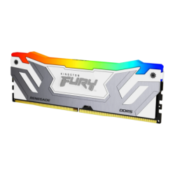 Kingston FURY Renegade RGB DDR5 24GB 8400MT/s CL40 CUDIMM Blanc XMP Mémoire RAM