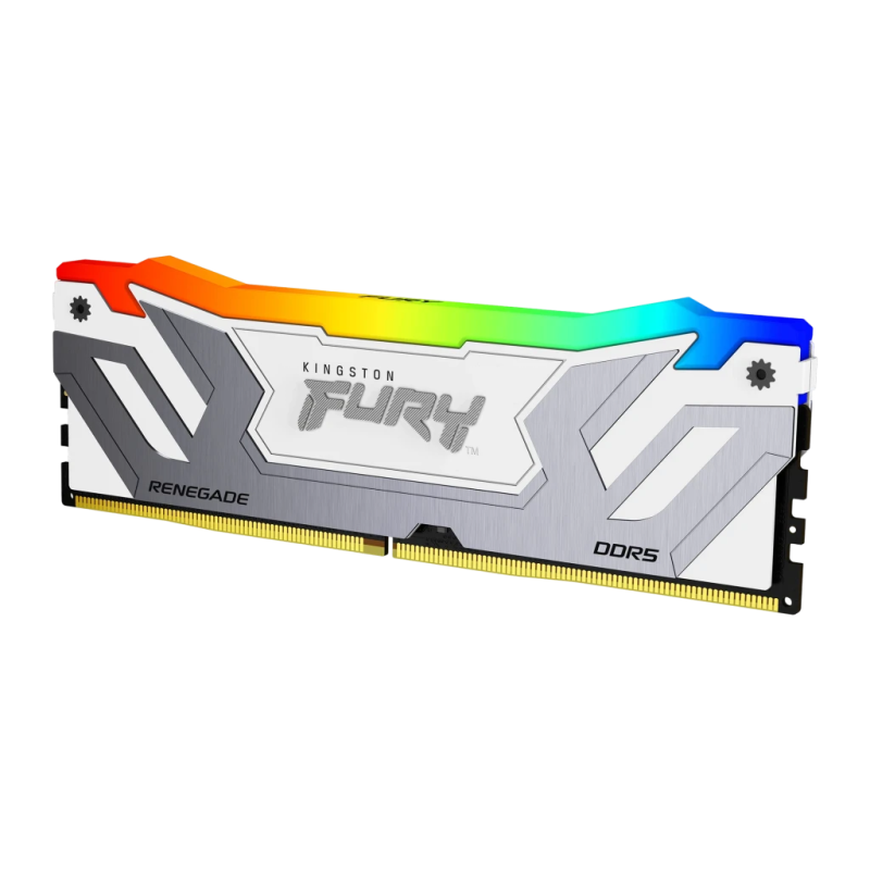 Kingston FURY Renegade RGB DDR5 24GB 8400MT/s CL40 CUDIMM Blanc XMP Mémoire RAM