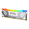 Kingston FURY Renegade RGB DDR5 24GB 8400MT/s CL40 CUDIMM Blanc XMP Mémoire RAM