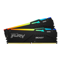 Kingston FURY Beast RGB DDR5 64GB 2x32GB CL36 DIMM Mémoire RAM