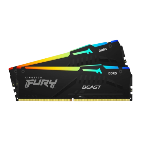 Kingston FURY Beast RGB DDR5 64GB 2x32GB CL36 DIMM Mémoire RAM