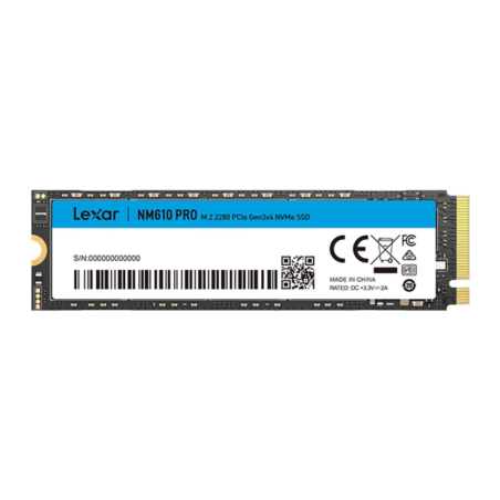 Lexar NM610 Pro 500GB NVMe M.2 PCIe 3.0 2280 3000MB/s SSD