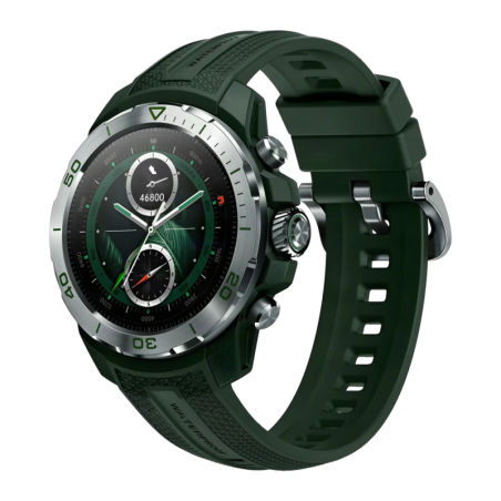 Mibro GS Explorer Vert 1,32 pouces AMOLED GPS double bande L1+L5 NFC 20 jours +150 sports 10ATM Montre connectée