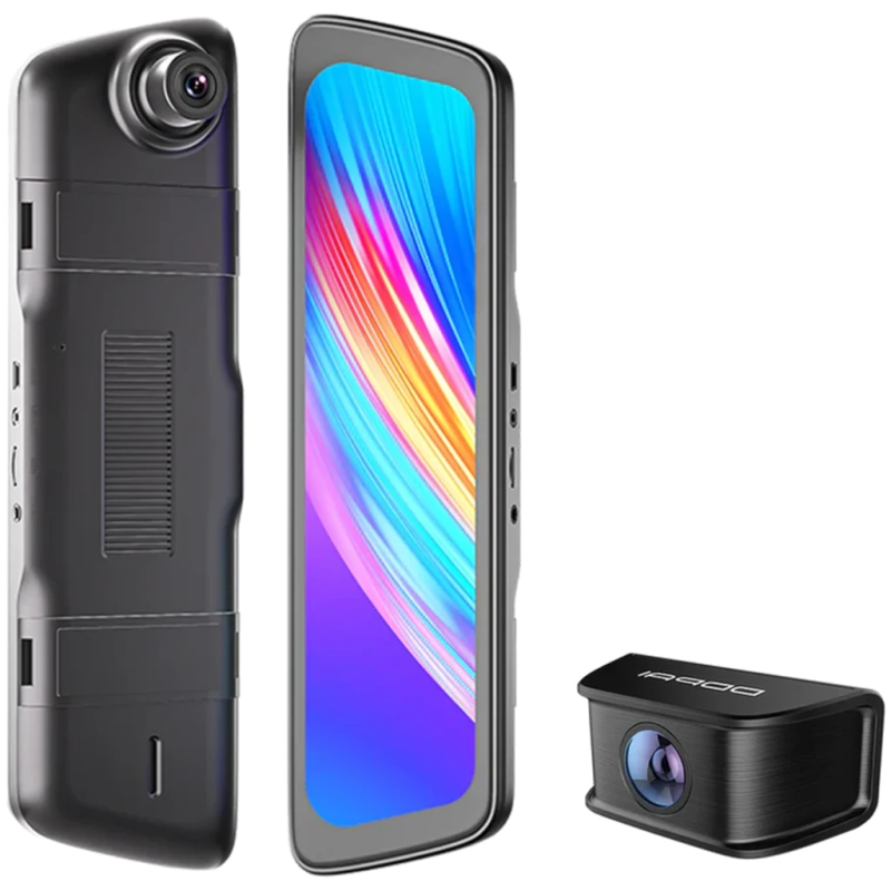 DDPai Mola E3 NEW VERSION 2CH 2K + 1080P WiFi Vision Nocturne arrière Full HD 10 pouces Dashcam rétroviseur