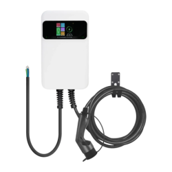 Chargeur de voiture électrique Besen Blanc 7,2kW Type 2 5m SQ20-7KW-APP 32A monophasé écran LCD