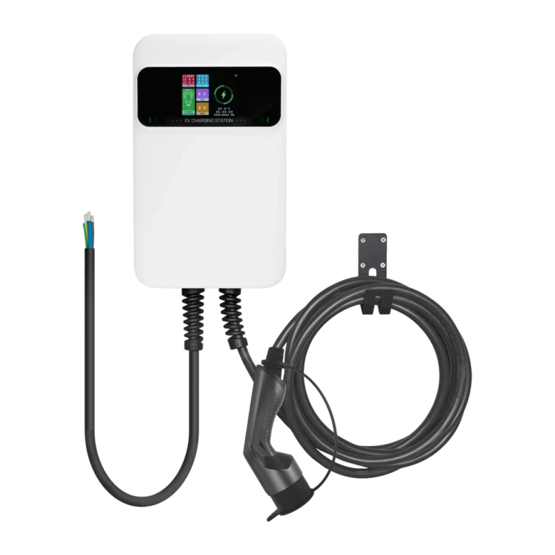 Chargeur de voiture électrique Besen Blanc 7,2kW Type 2 5m SQ20-7KW-APP 32A monophasé écran LCD
