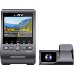 VIOFO A329T 2CH Caméra Frontale 4K avec capteur Sony STARVIS 2 IMX678 + 2K avec Téléobjectif avec IMX675 WiFi GPS Dashcam