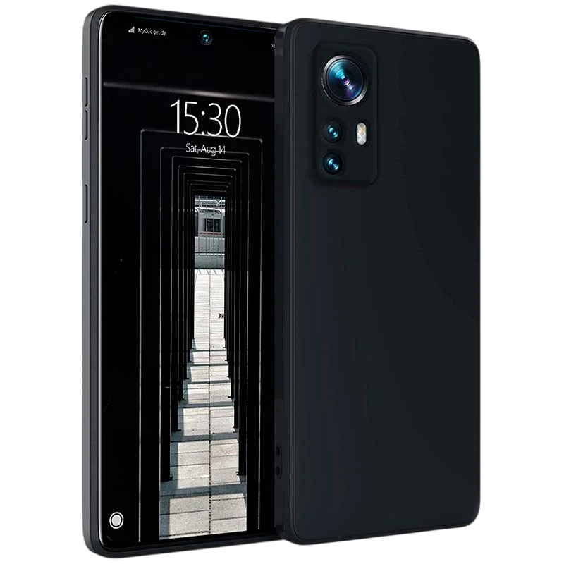 Coque Xiaomi 12 Lite Square Liquid Premium Noir