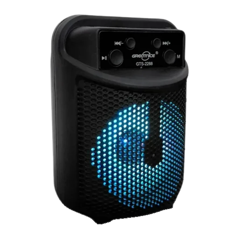 Oryx GTS-2288 Rechargeable 5W radio FM lumières LED Enceinte Bluetooth