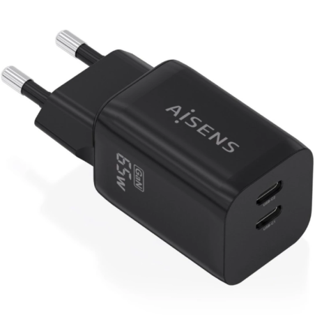 Chargeur AISENS A110-1030 GaN 65W 2x USB-C