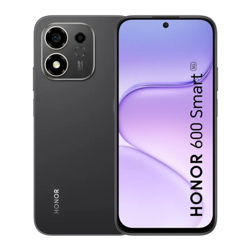 Honor 600 Smart 5G 4GB/128GB Noir 6,87 pouces IPS 120Hz 50MP 7700mAh 45W NFC