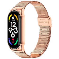 Bracelet Xiaomi Smart Band 7 Milanais Clip Or Rose