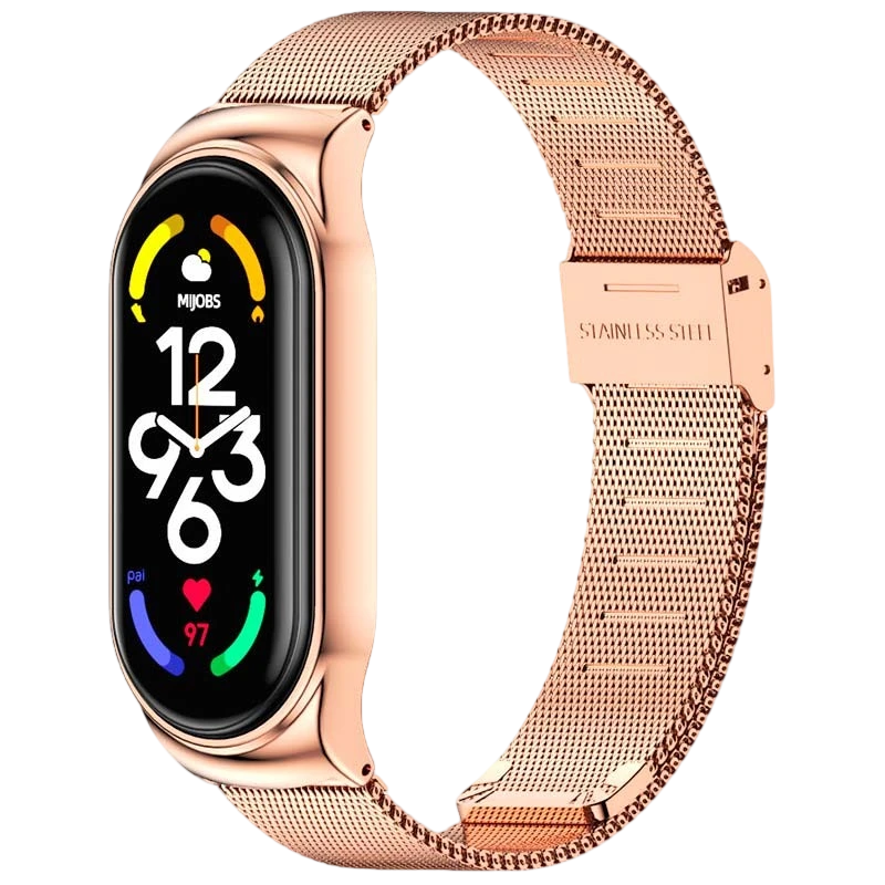 Bracelet Xiaomi Smart Band 7 Milanais Clip Or Rose