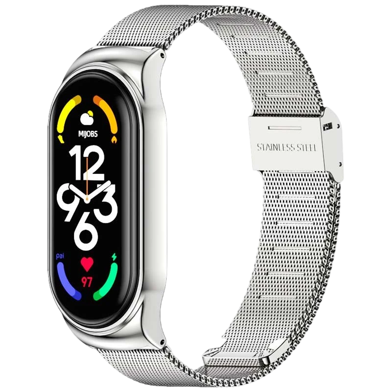 Bracelet Xiaomi Smart Band 7 Milanais Clip Argent