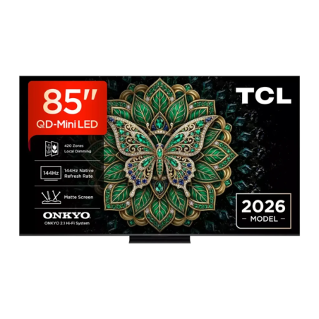 TCL 85C6K Pro 85 pouces 4K QD-Mini LED 144Hz Dolby Vision HDR10+ Google TV