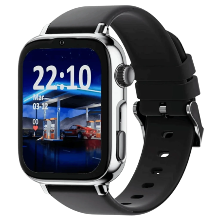 SaveFamily SaveWatch Plus 2 4G Noir Bracelet en silicone Black is Black 1,96 pouces Appels IP68 Montre connectée