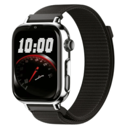 SaveFamily SaveWatch Plus 2 4G Noir Bracelet en tissu Black Night 1,96 pouces Appels IP68 Montre connectée