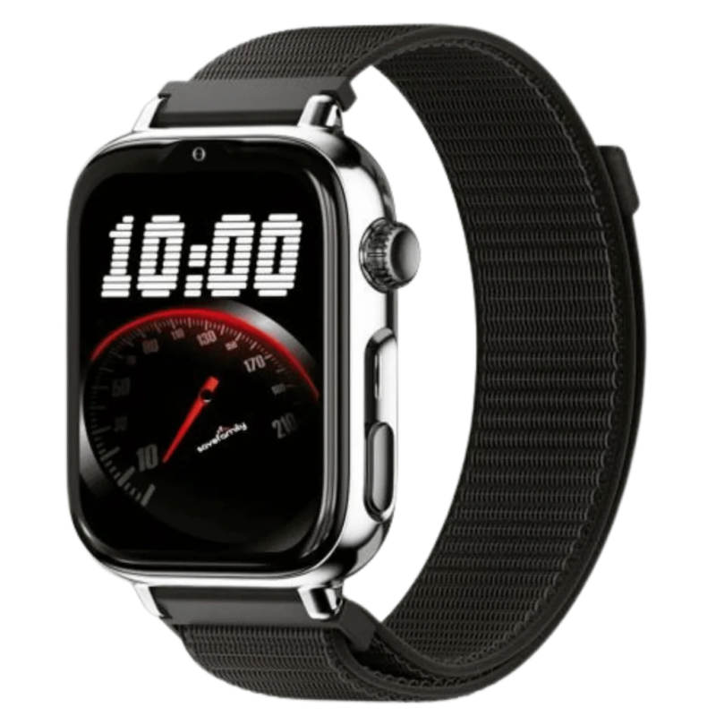 SaveFamily SaveWatch Plus 2 4G Noir Bracelet en tissu Black Night 1,96 pouces Appels IP68 Montre connectée