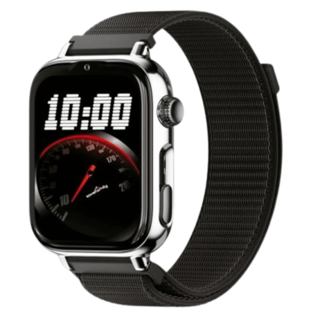 SaveFamily SaveWatch Plus 2 4G Noir Bracelet en tissu Black Night 1,96 pouces Appels IP68 Montre connectée
