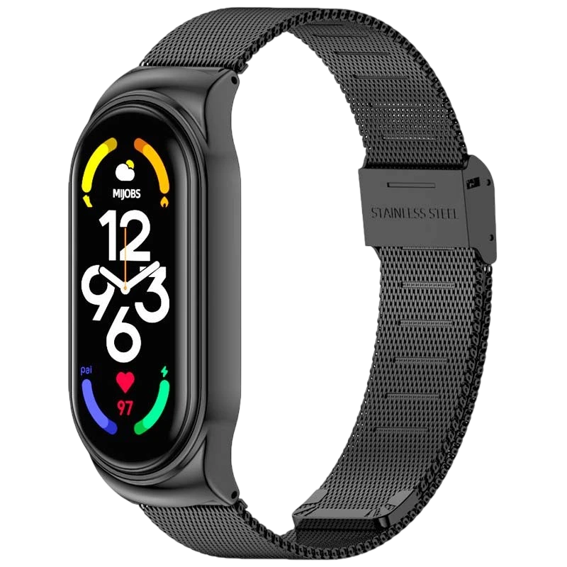 Bracelet Xiaomi Smart Band 7 Milanais Clip Noir
