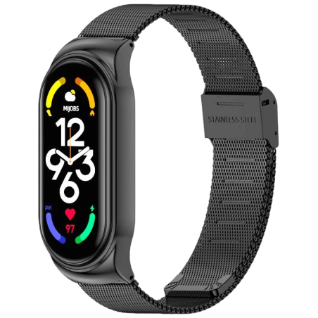 Bracelet Xiaomi Smart Band 7 Milanais Clip Noir
