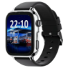 SaveFamily SaveWatch Plus 2 4G Argent Bracelet en silicone Black is Black 1,96 pouces Appels IP68 Montre connectée