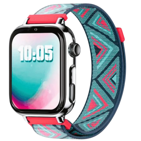 SaveFamily SaveWatch Plus 2 4G Argent Bracelet en tissu Tribeca 1,96 pouces Appels IP68 Montre connectée