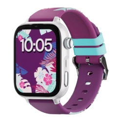 SaveFamily SaveWatch Plus 2 4G Argent Bracelet en silicone Maui 1,96 pouces Appels IP68 Montre connectée