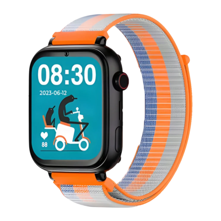 SaveFamily SaveWatch Plus Noir Bracelet en tissu Jaune fluo 1,85 pouces IP67 Montre connectée