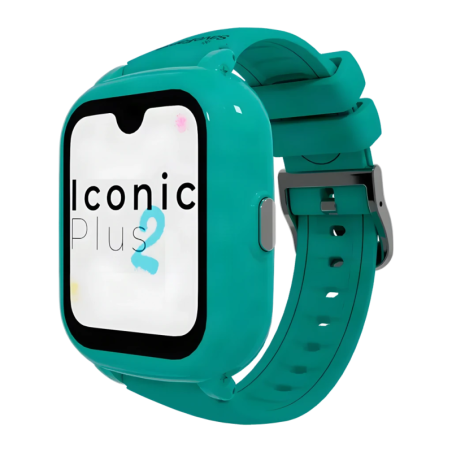 SaveFamily Iconic Plus 2 Unie Vert Menthe 1,78 pouces Appels Bluetooth IP67 Montre connectée