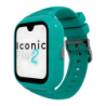 SaveFamily Iconic Plus 2 Unie Vert Menthe 1,78 pouces Appels Bluetooth IP67 Montre connectée