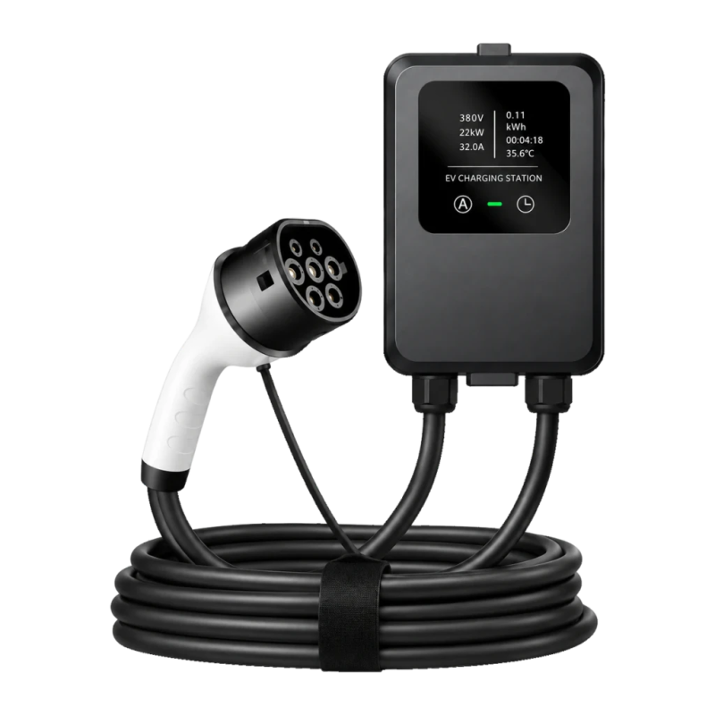Chargeur VE Type 2 32A 7.0kW Monophasé 5M LCD