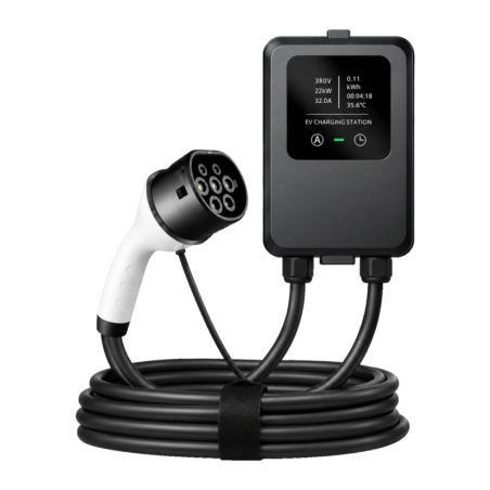 Chargeur VE Type 2 32A 7.0kW Monophasé 5M LCD